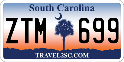SC license plate ZTM699