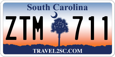 SC license plate ZTM711