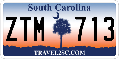 SC license plate ZTM713