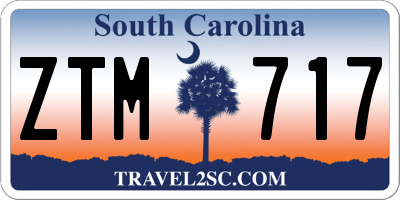 SC license plate ZTM717