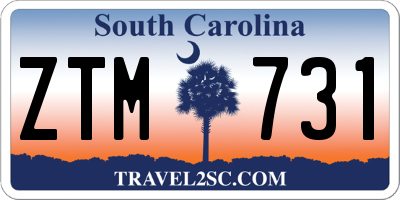 SC license plate ZTM731