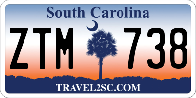 SC license plate ZTM738