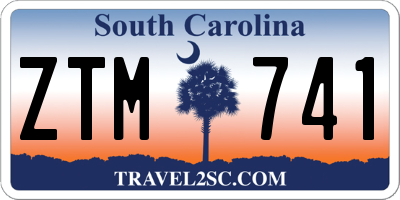 SC license plate ZTM741