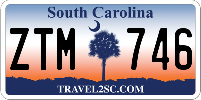 SC license plate ZTM746