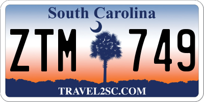 SC license plate ZTM749