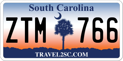 SC license plate ZTM766