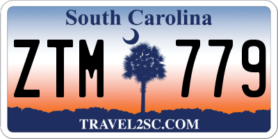 SC license plate ZTM779
