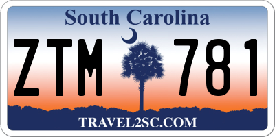 SC license plate ZTM781