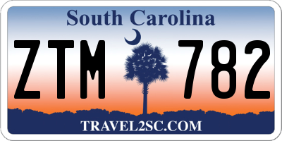 SC license plate ZTM782