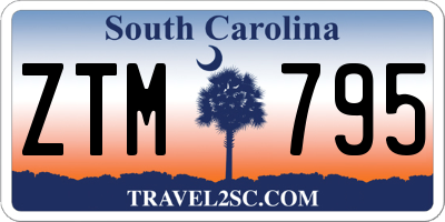 SC license plate ZTM795