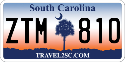 SC license plate ZTM810