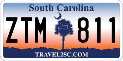 SC license plate ZTM811