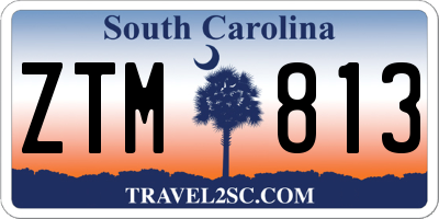 SC license plate ZTM813