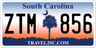 SC license plate ZTM856