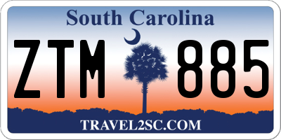 SC license plate ZTM885
