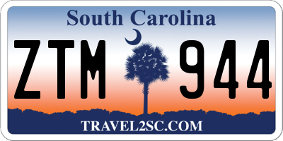SC license plate ZTM944