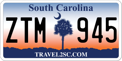 SC license plate ZTM945