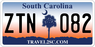 SC license plate ZTN082