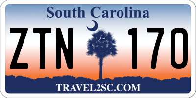 SC license plate ZTN170