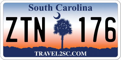 SC license plate ZTN176