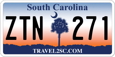 SC license plate ZTN271