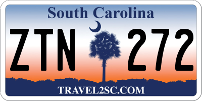 SC license plate ZTN272