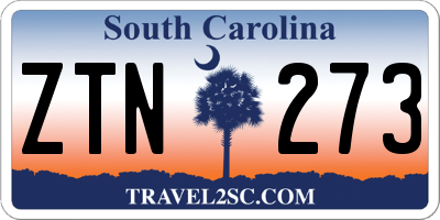 SC license plate ZTN273