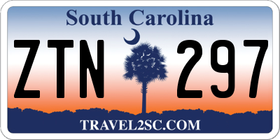 SC license plate ZTN297