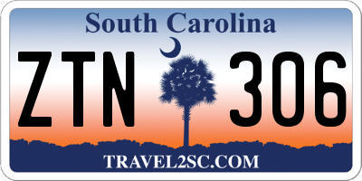 SC license plate ZTN306