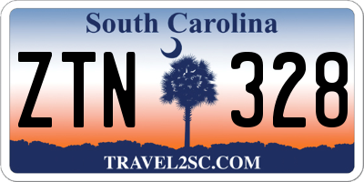 SC license plate ZTN328