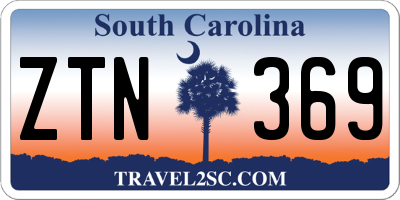 SC license plate ZTN369