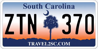 SC license plate ZTN370