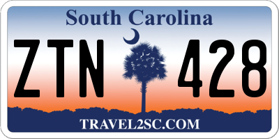 SC license plate ZTN428