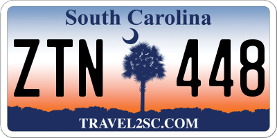 SC license plate ZTN448