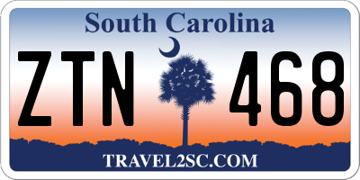SC license plate ZTN468