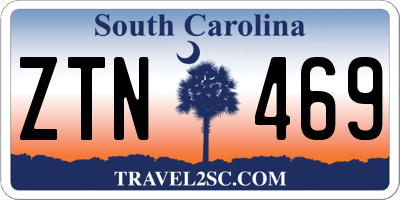 SC license plate ZTN469