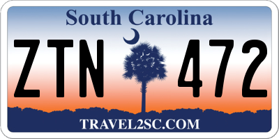 SC license plate ZTN472