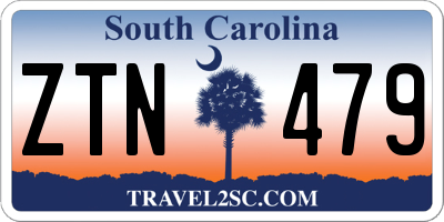 SC license plate ZTN479