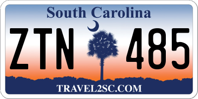 SC license plate ZTN485