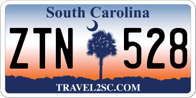 SC license plate ZTN528