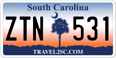 SC license plate ZTN531