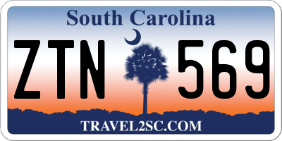 SC license plate ZTN569