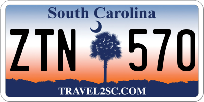 SC license plate ZTN570