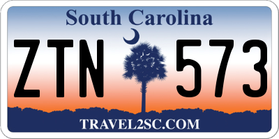 SC license plate ZTN573