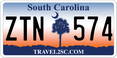 SC license plate ZTN574