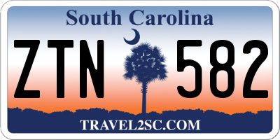 SC license plate ZTN582
