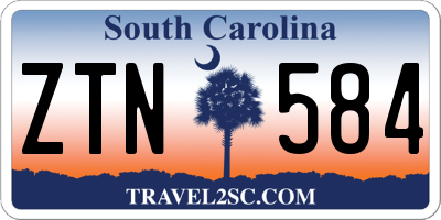 SC license plate ZTN584