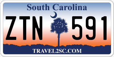 SC license plate ZTN591