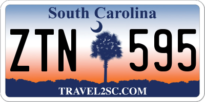 SC license plate ZTN595