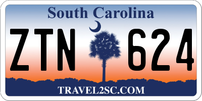 SC license plate ZTN624